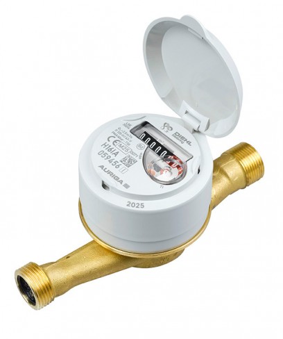 Compteur d'eau vitesse AURIGA - DN 15 - l. 170 mm - R160 - corps laiton - cadran plastique - lot de 10