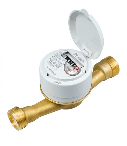 Compteur d'eau vitesse AURIGA - DN 20 - l. 190 mm - R160 - laiton - cadran plastique - lot de 10