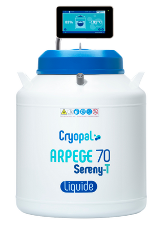Cryoconservateur liquide Arpege 70 + SB, SERENY-T BOX indicateur niveau/T°
