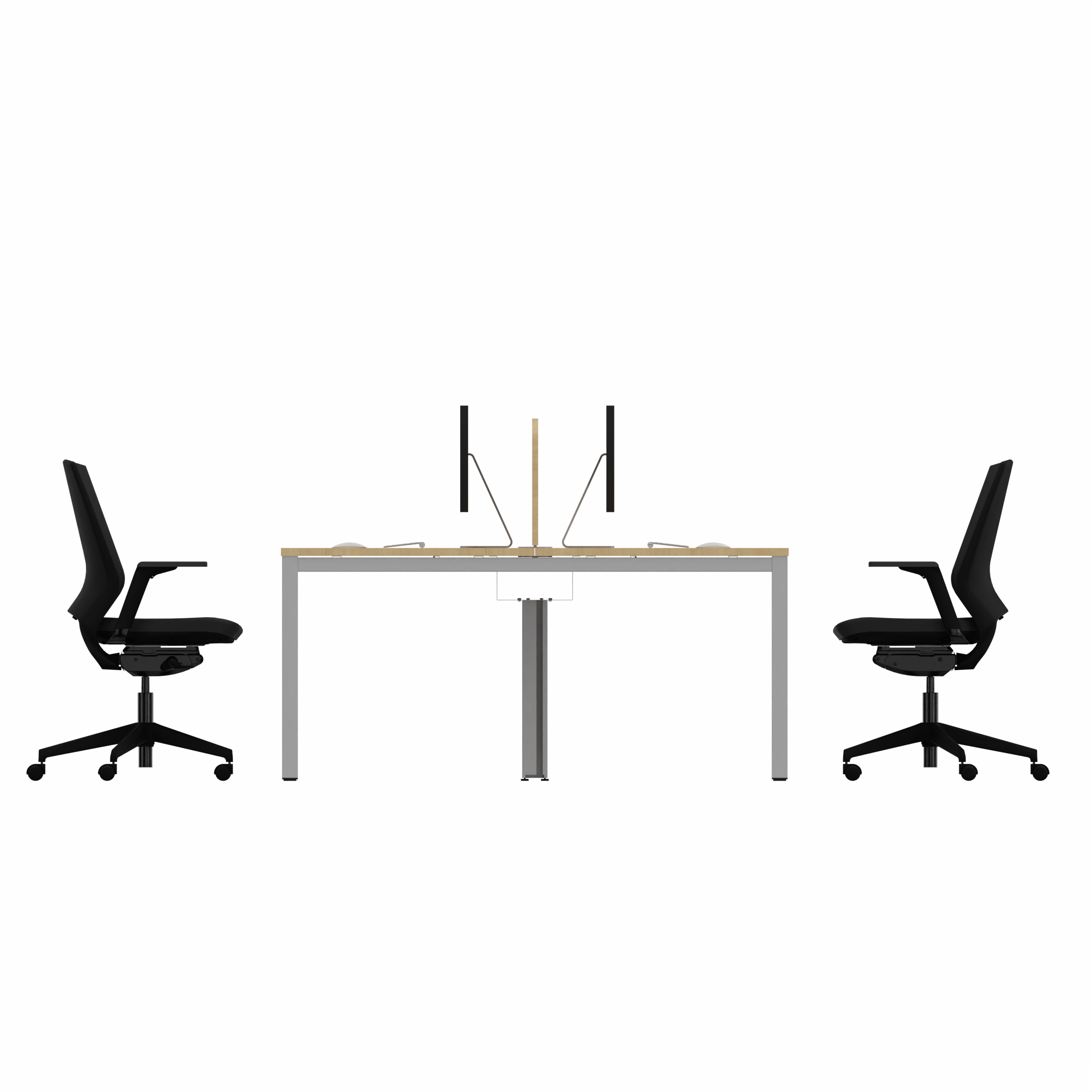 Ecran de séparation pour bureaux face à face Arial - l. 120 cm - mélaminé
