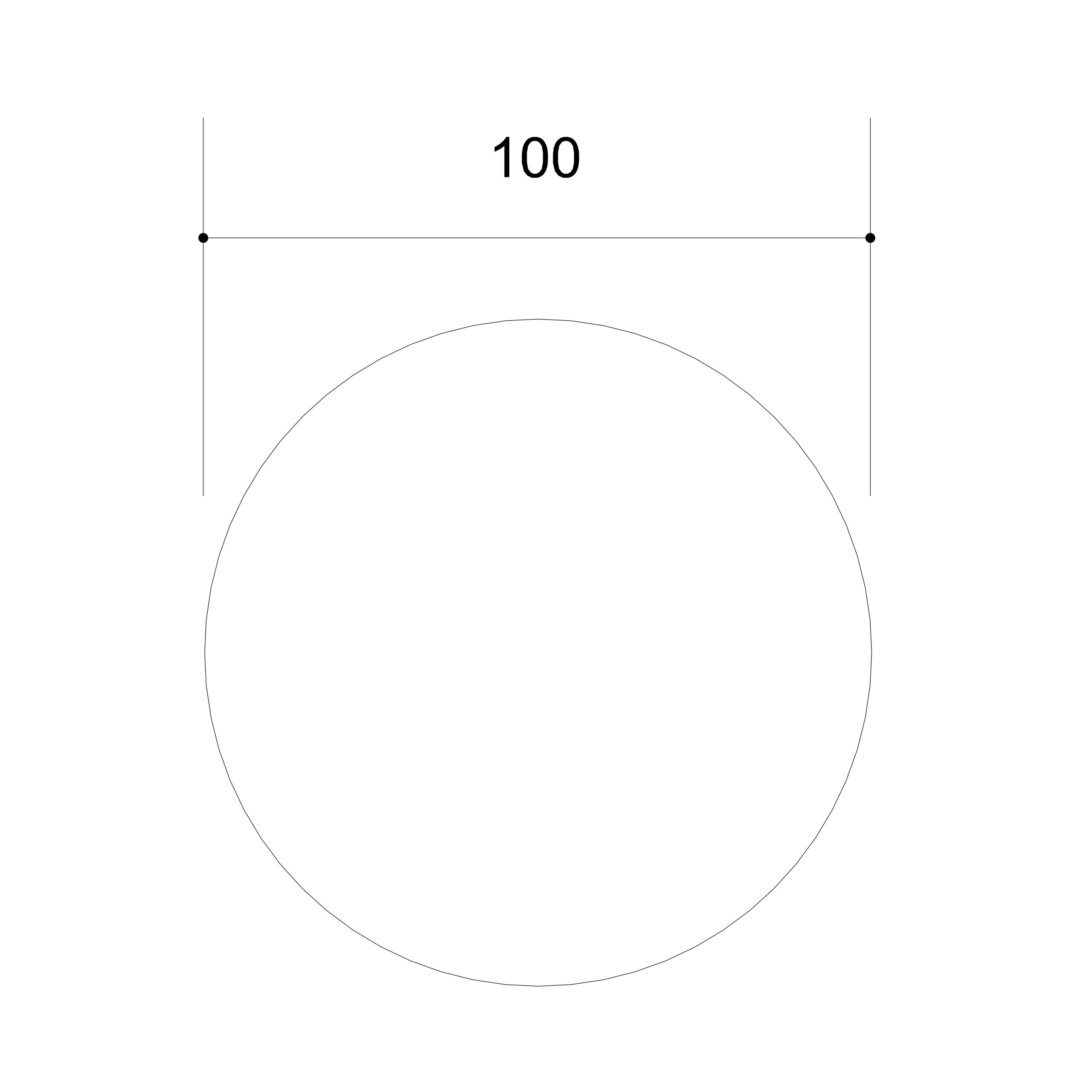 Table de réunion ronde 4 places Arial - Ø 100 cm - piètement central