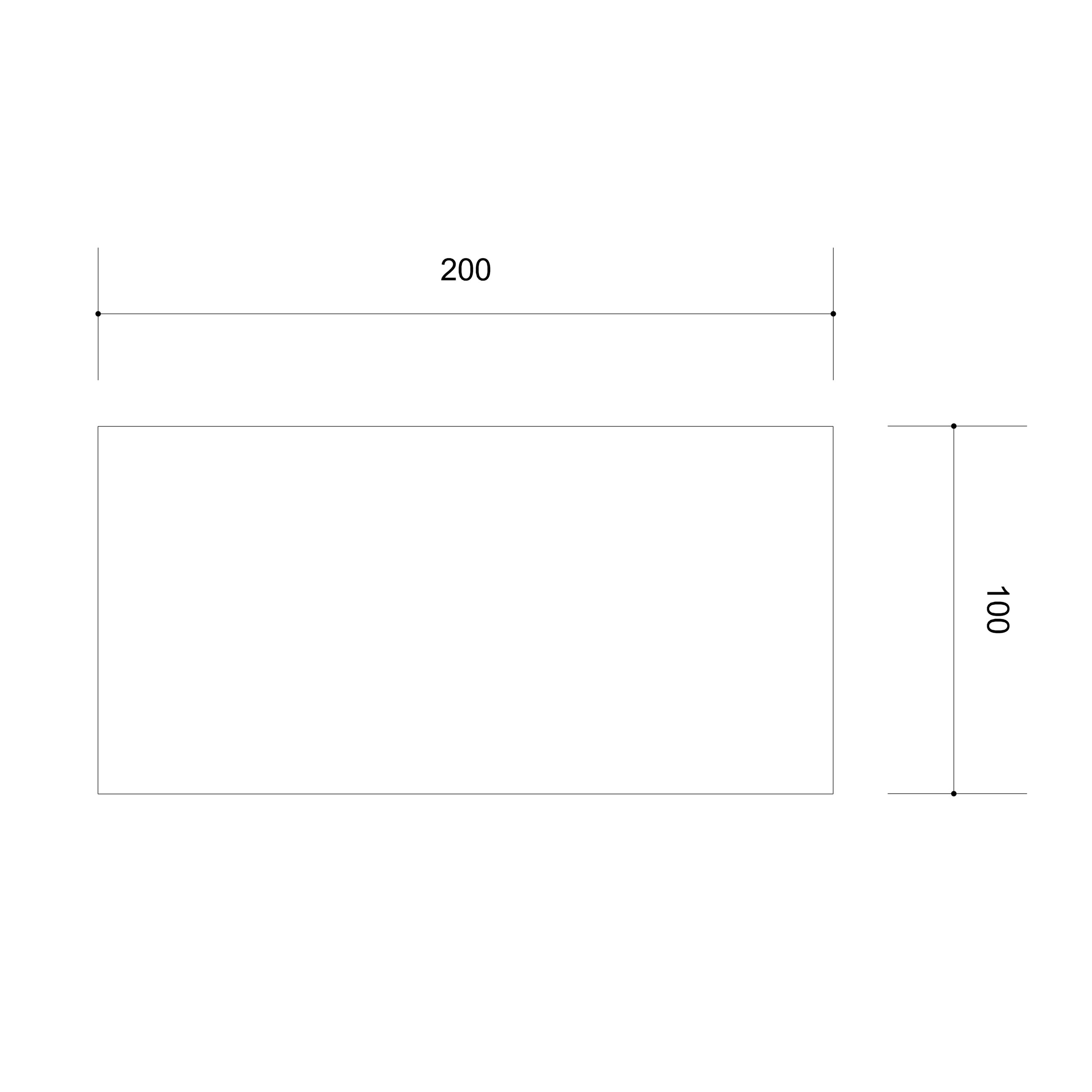 Table de réunion rectangulaire 8 places Arial - l. 200 x pr. 100 cm - piètement arche