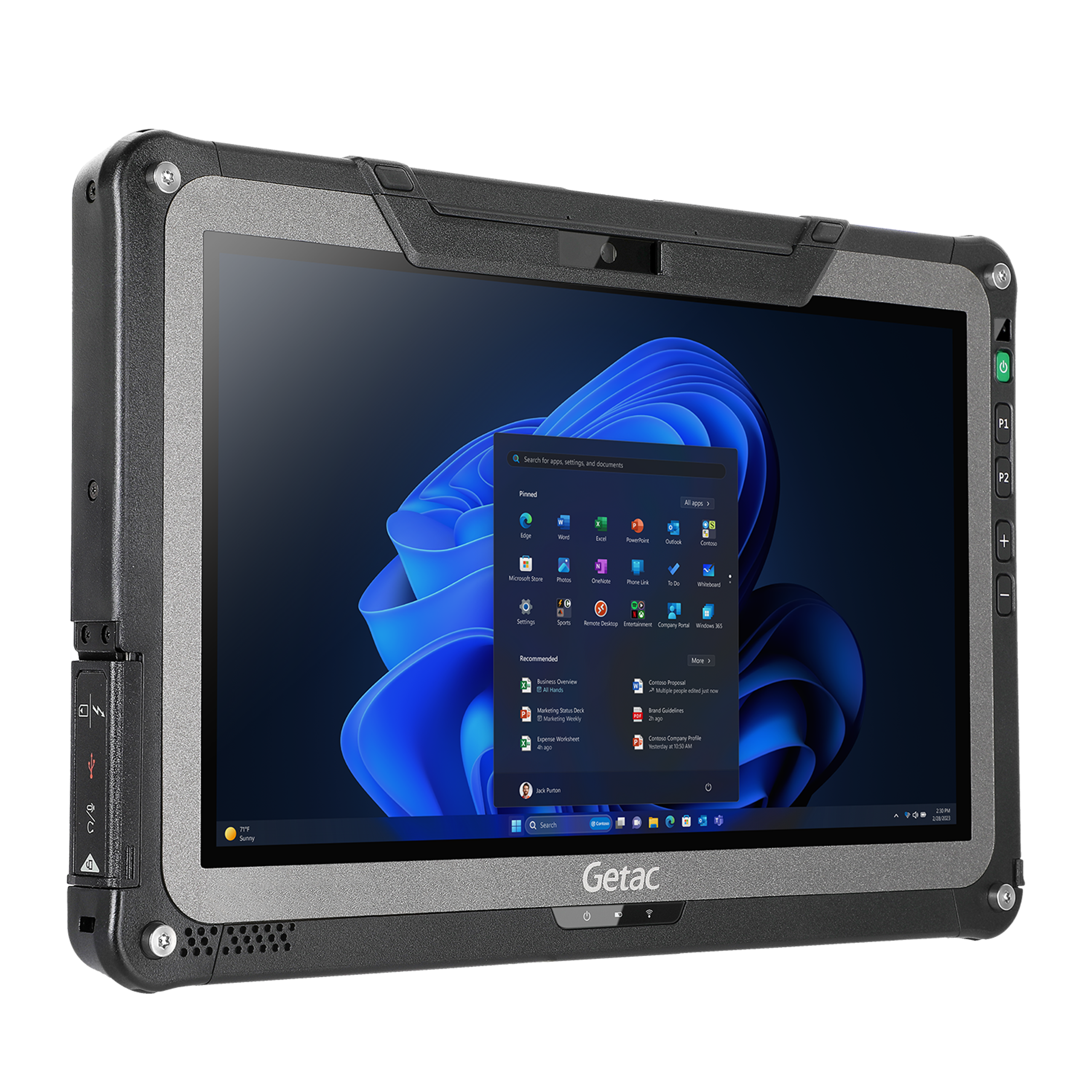 Tablette Getac F110G7-EX - 11,6'' Intel Core i5-1335U - 8 Go - 256 Go - Win 11 Pro - WiFi - avec chargeur