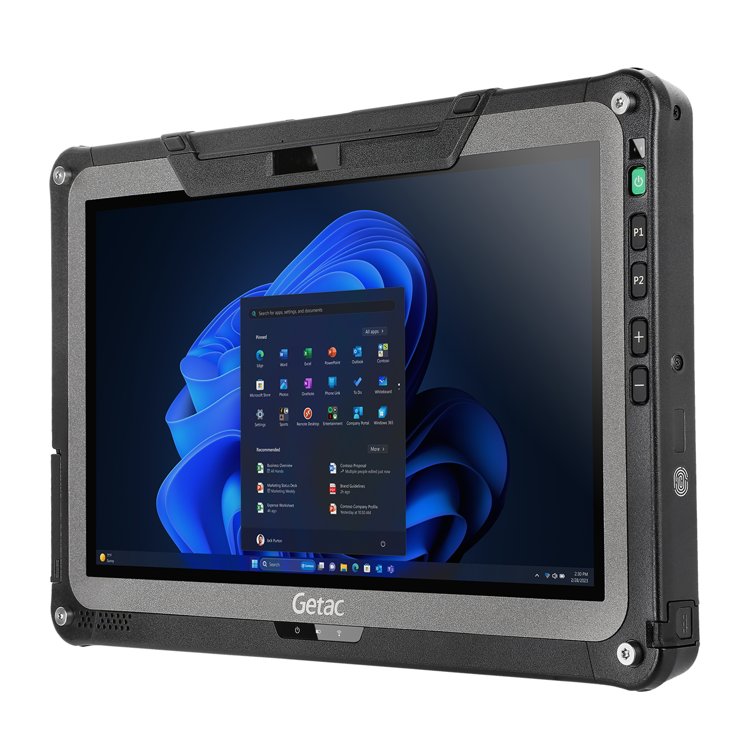 Tablette Getac F110G7-EX - 11,6'' Intel Core i5-1335U - 8 Go - 256 Go - Win 11 Pro - WiFi - avec chargeur