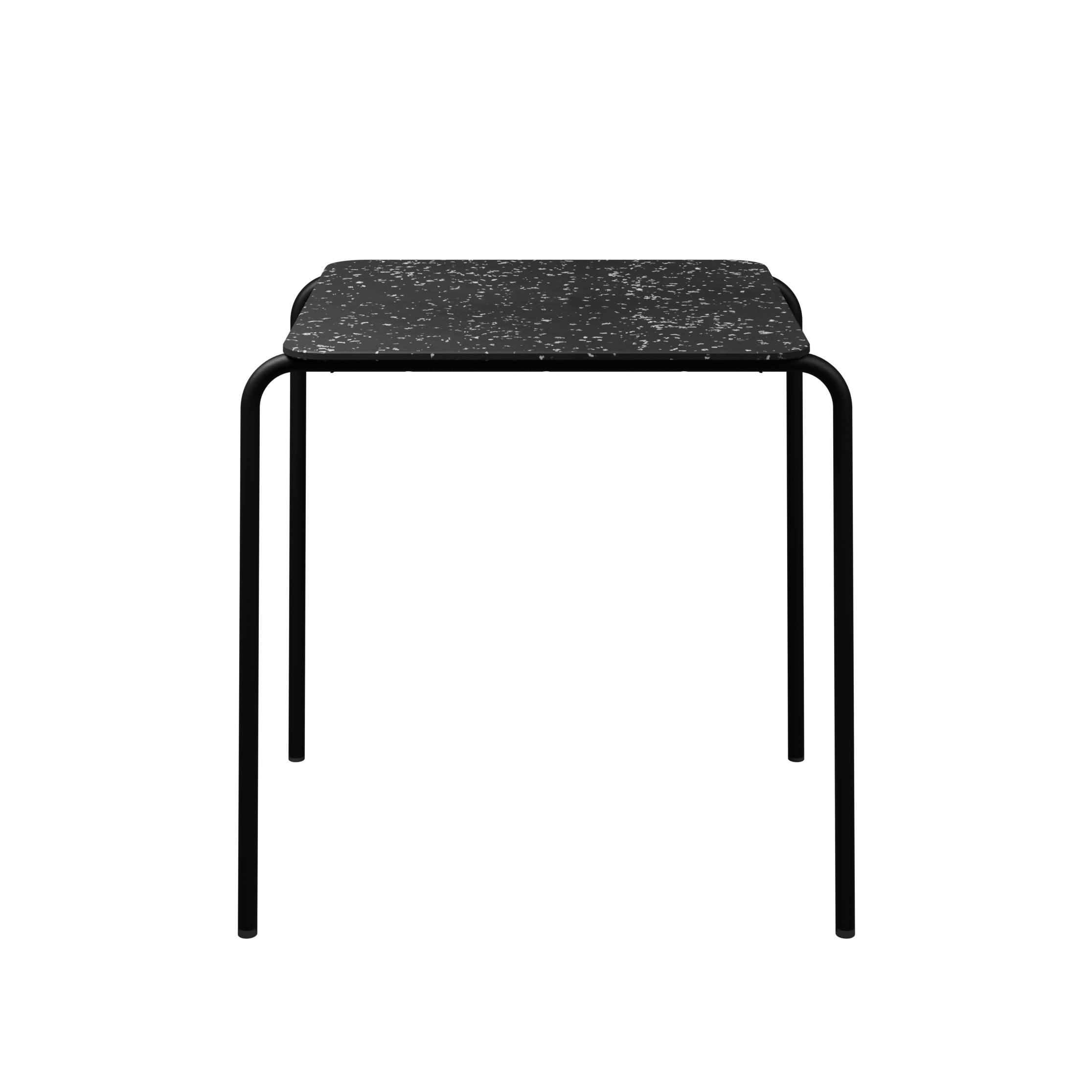 Table carrée Mahaut 69 x 69 x h. 75 - plateau PS 100% recyclé - piétement époxy