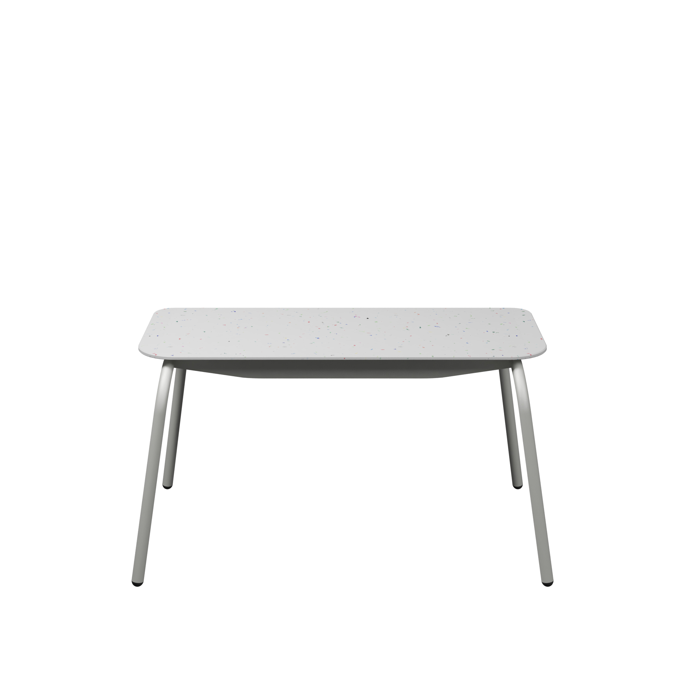 Banc 2 places Mahaut - assise 89 x 38 cm - plastique PEHD 100% recyclé - piétement époxy