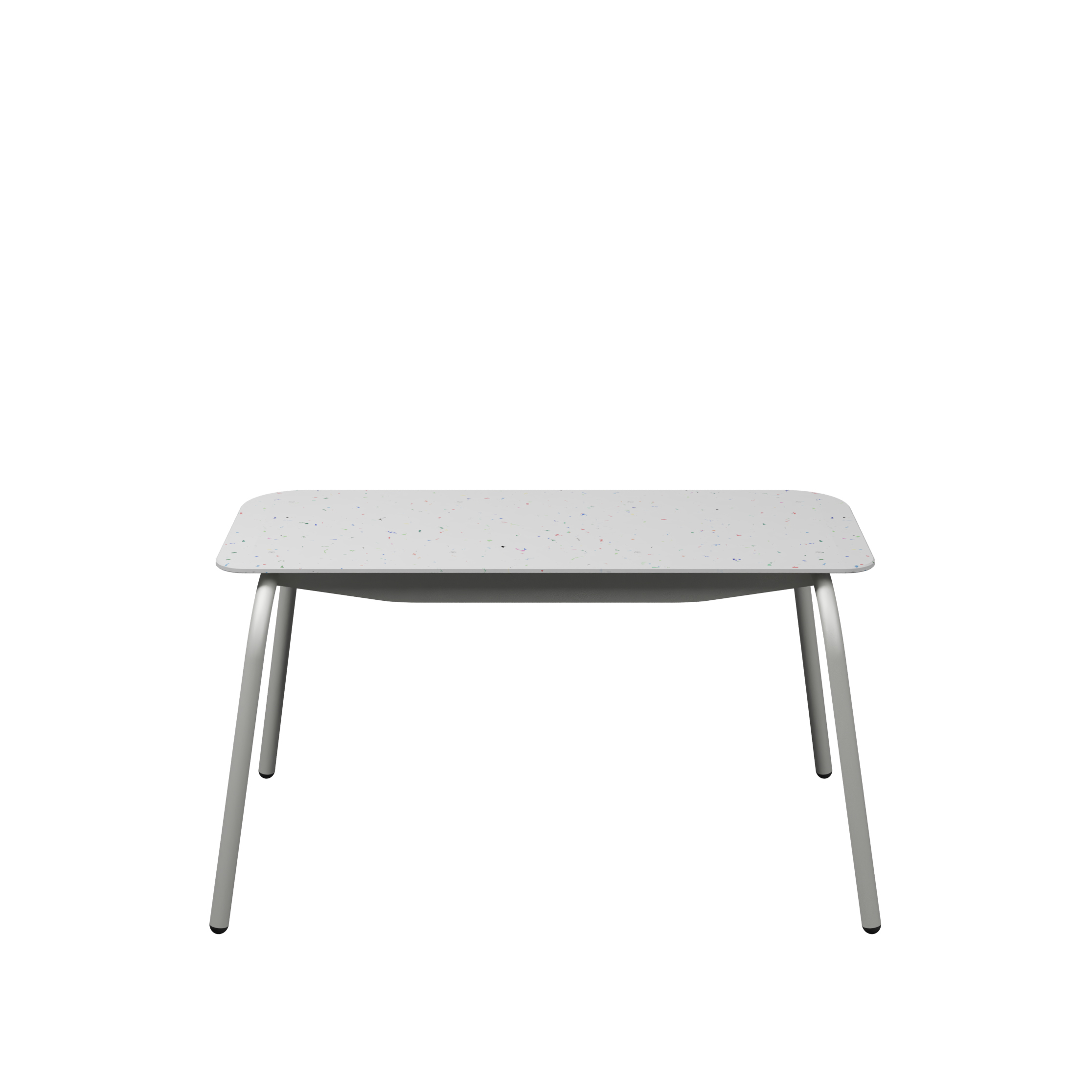 Banc 2 places Mahaut - assise 89 x 38 cm - plastique PEHD 100% recyclé - piétement époxy