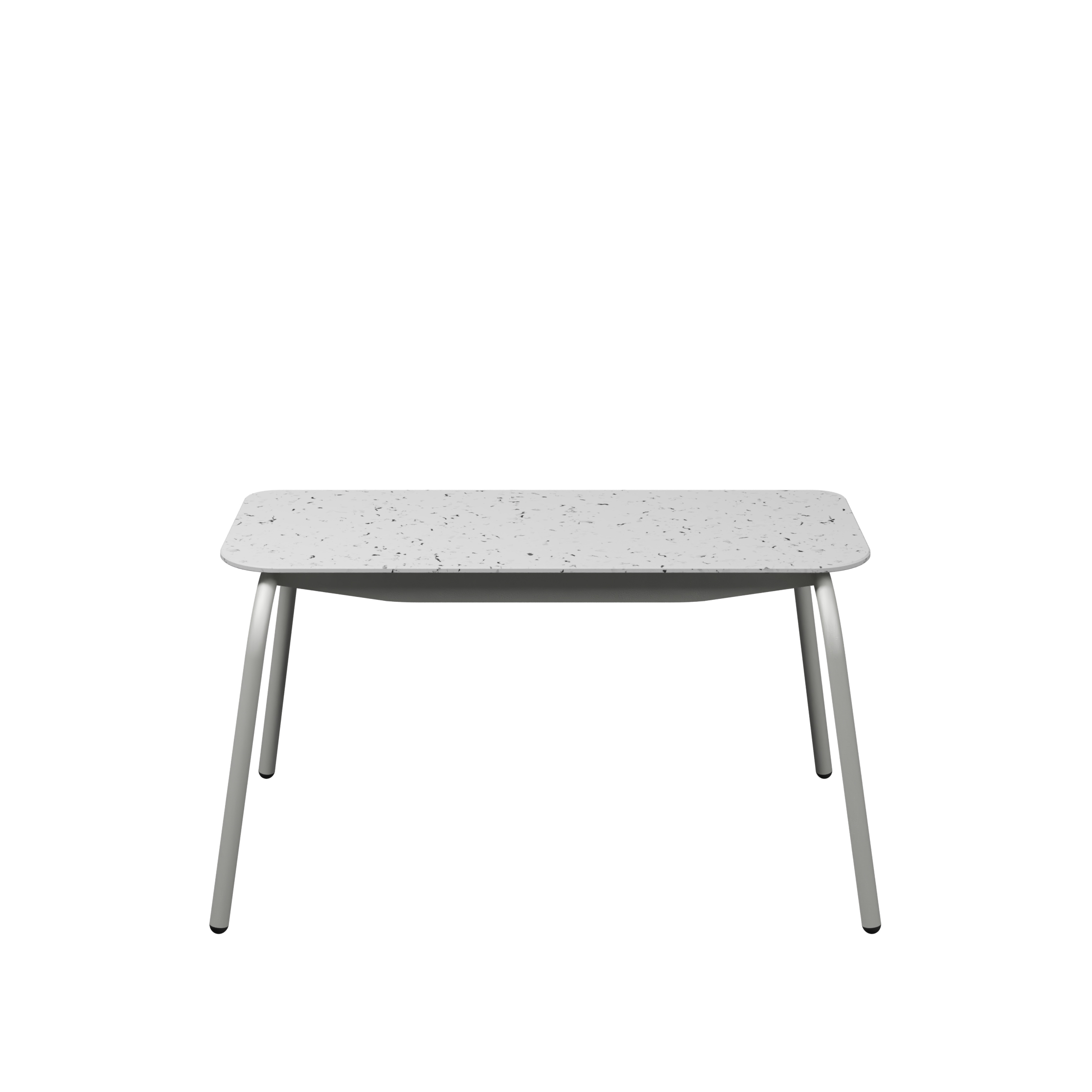 Banc 2 places Mahaut - assise 89 x 38 cm - plastique PEHD 100% recyclé - piétement époxy