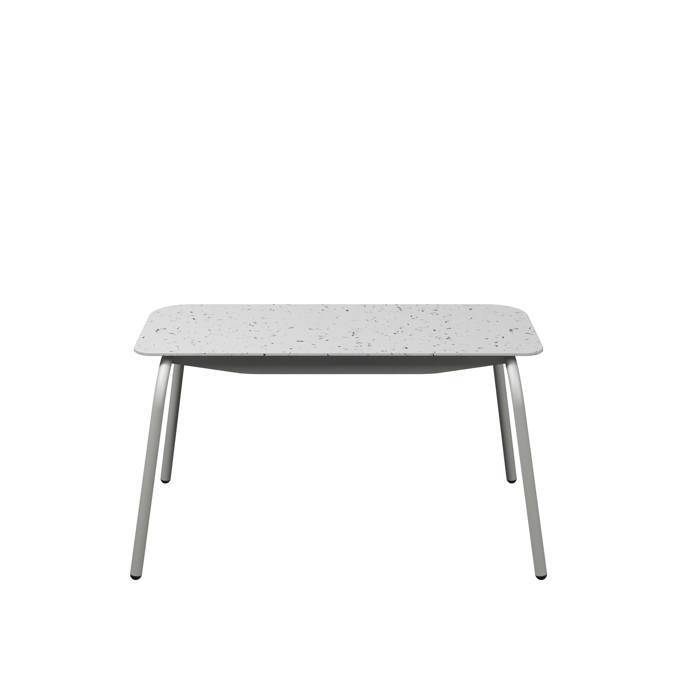 Banc 2 places Mahaut - assise 89 x 38 cm - plastique PEHD 100% recyclé - piétement époxy
