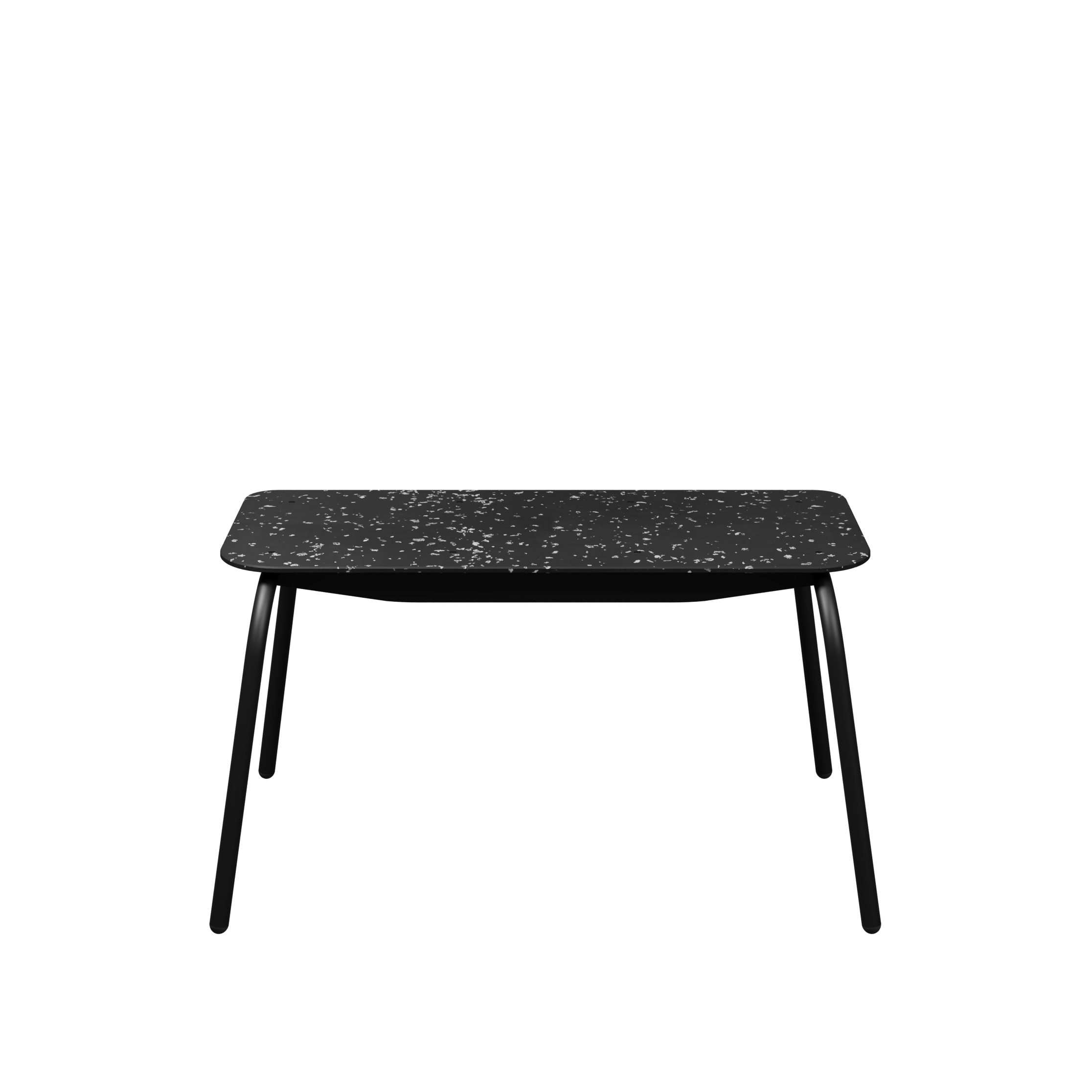 Banc 2 places Mahaut - assise 89 x 38 cm - plastique PEHD 100% recyclé - piétement époxy