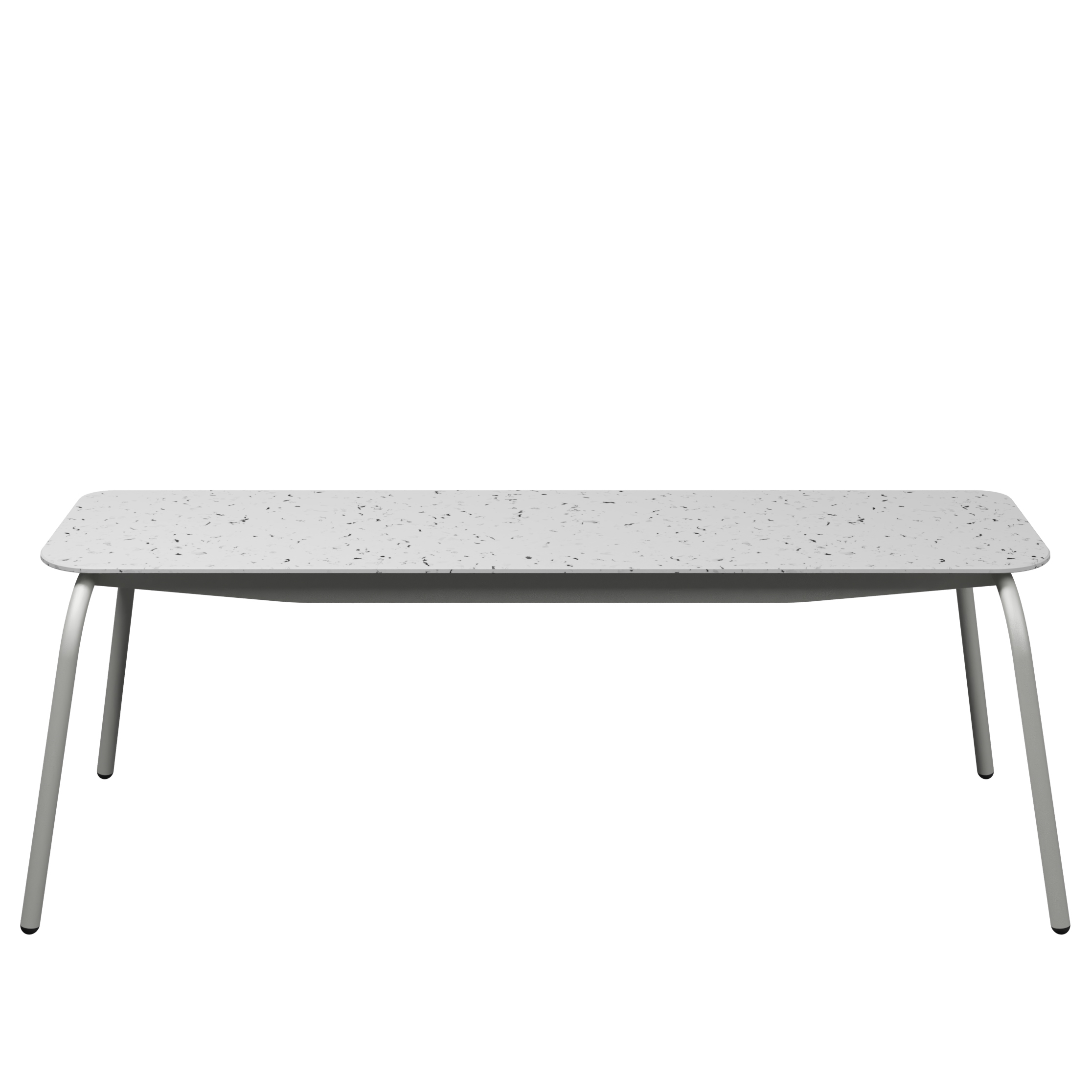 Banc 3 places Mahaut - assise 138 x 38 cm - plastique PEHD 100% recyclé - piétement époxy