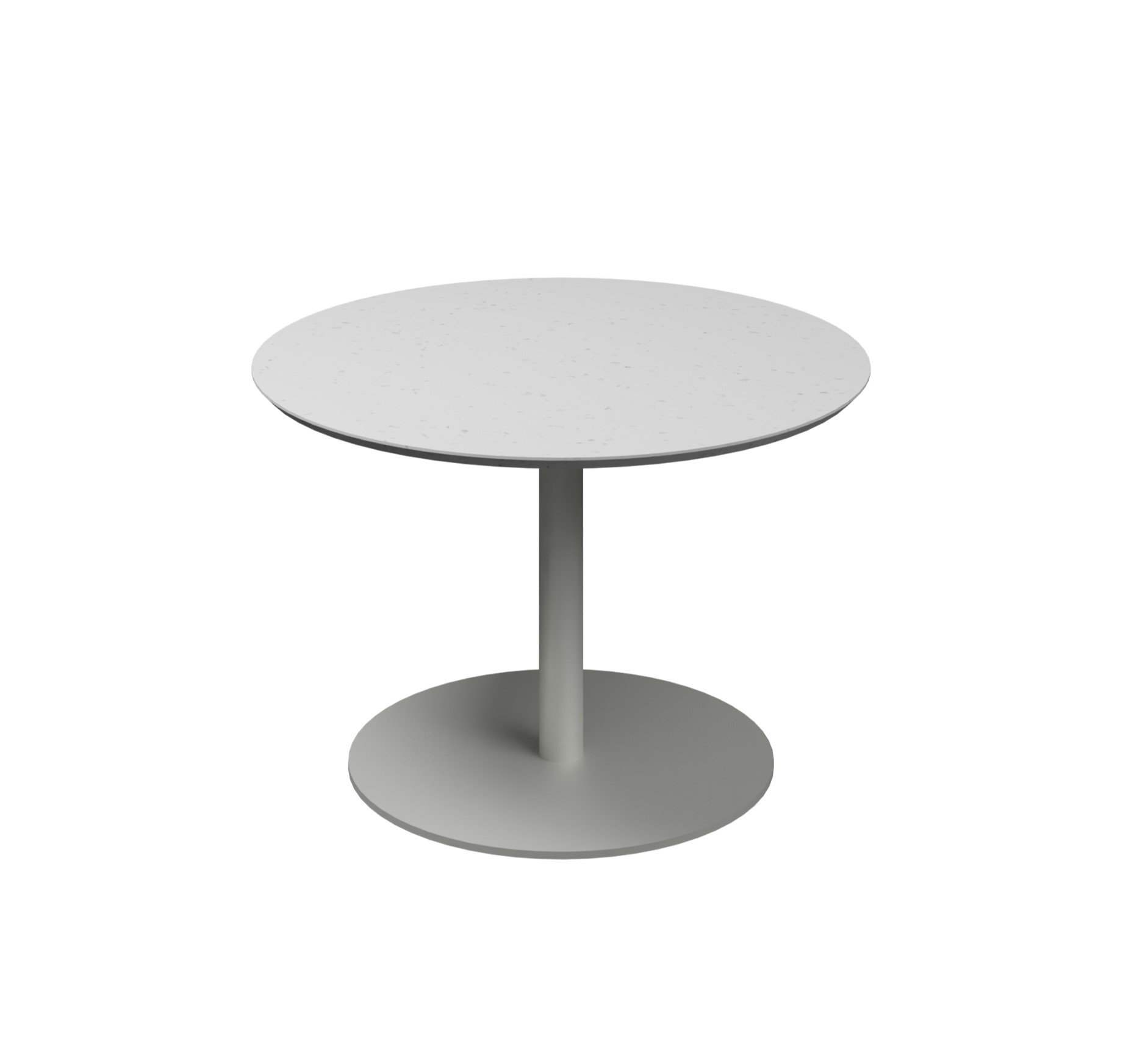 Table basse ronde Trinquet - Ø 70 cm x h. 45 cm - plateau PS 100% recyclé - piétement époxy