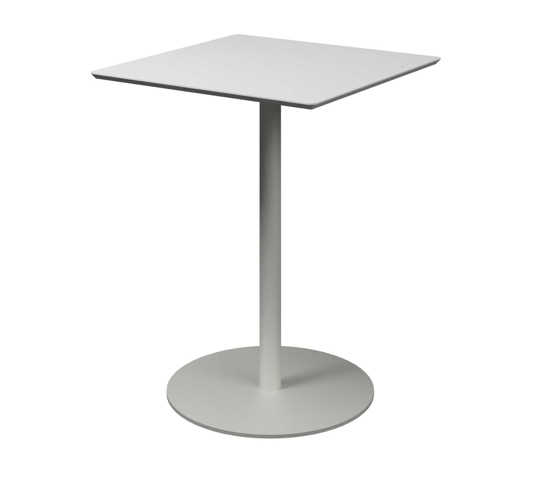 Table Trinquet - 60 x 60 x h. 75 cm - plateau PS 100 % recyclé - piétement époxy