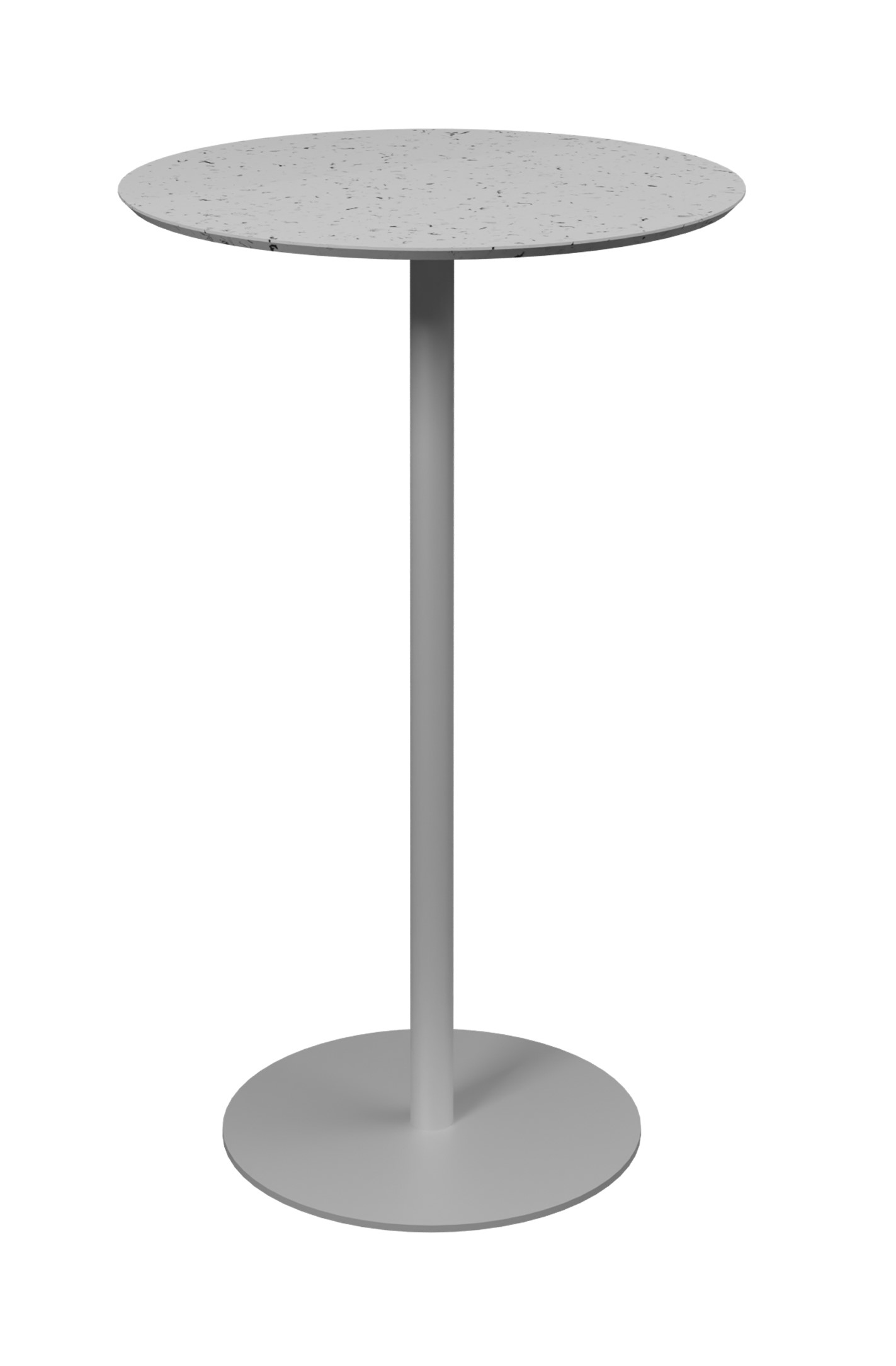 Mange debout Trinquet Ø 70 x h. 110 cm - plateau PS 100 % recyclé - piétement époxy