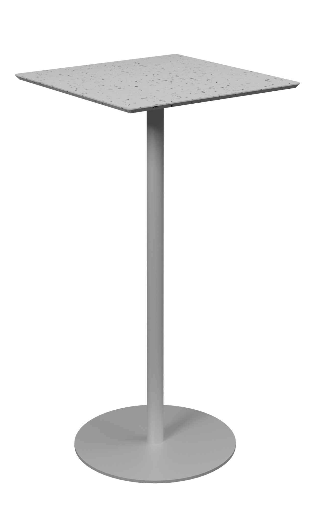 Mange debout Trinquet 60 x 60 x h. 110 cm - plateau PS 100 % recyclé - piétement époxy