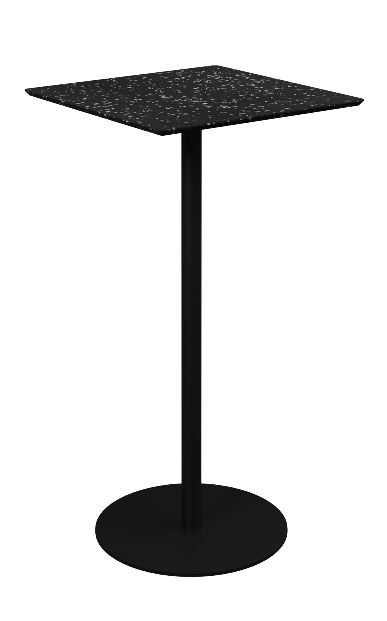 Mange debout Trinquet 60 x 60 x h. 110 cm - plateau PS 100 % recyclé - piétement époxy
