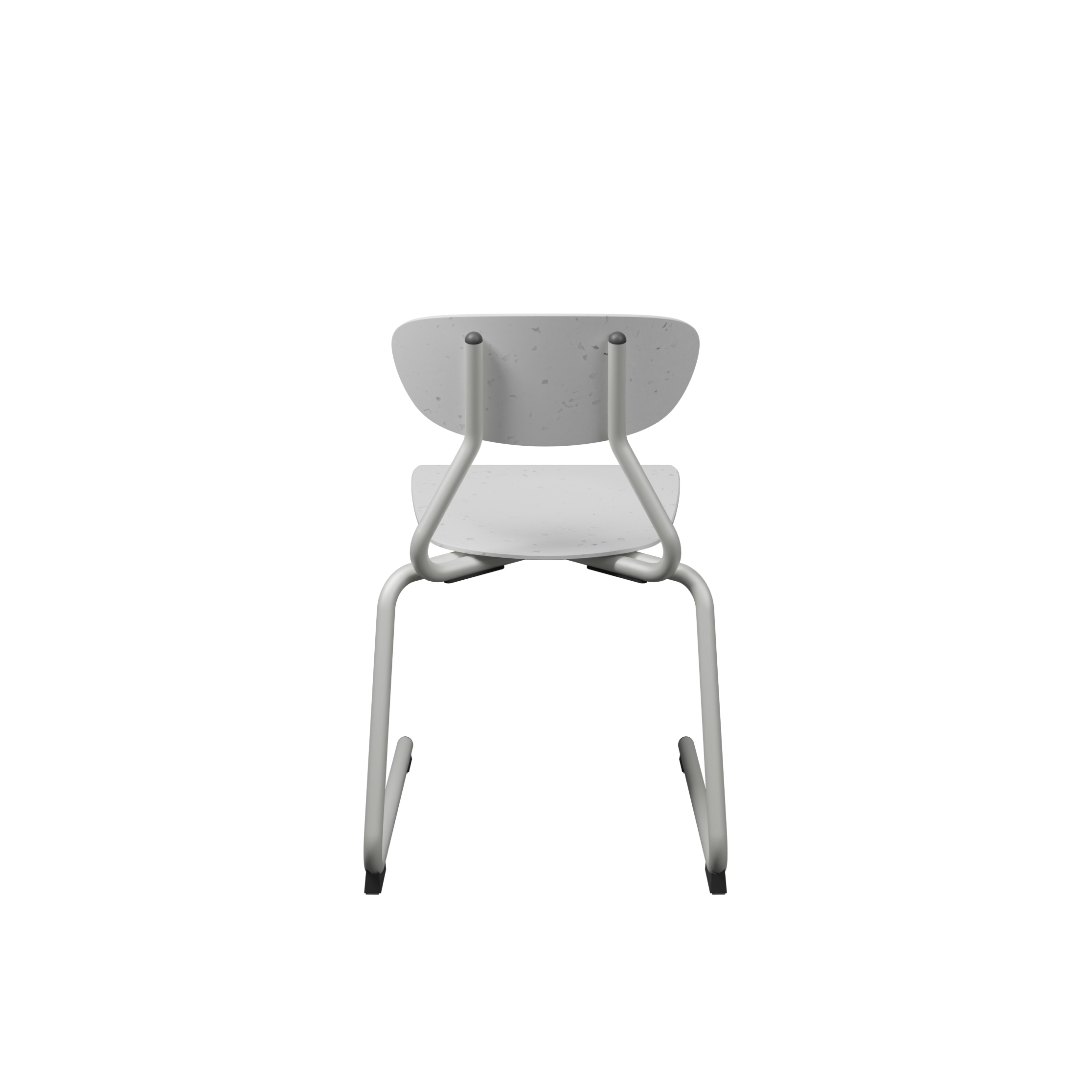 Chaise appuie sur table Marmaille - plastique PEHD 100% recyclé - structure acier - empilable