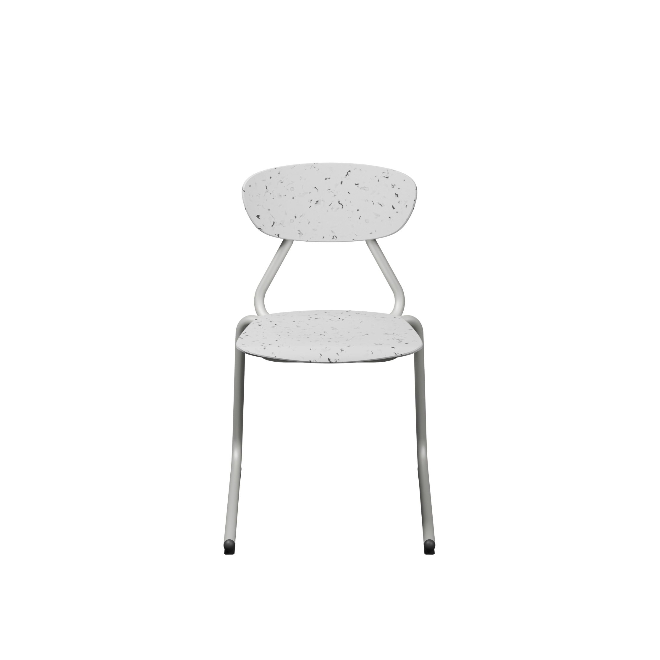 Chaise appuie sur table Marmaille - plastique PEHD 100% recyclé - structure acier - empilable