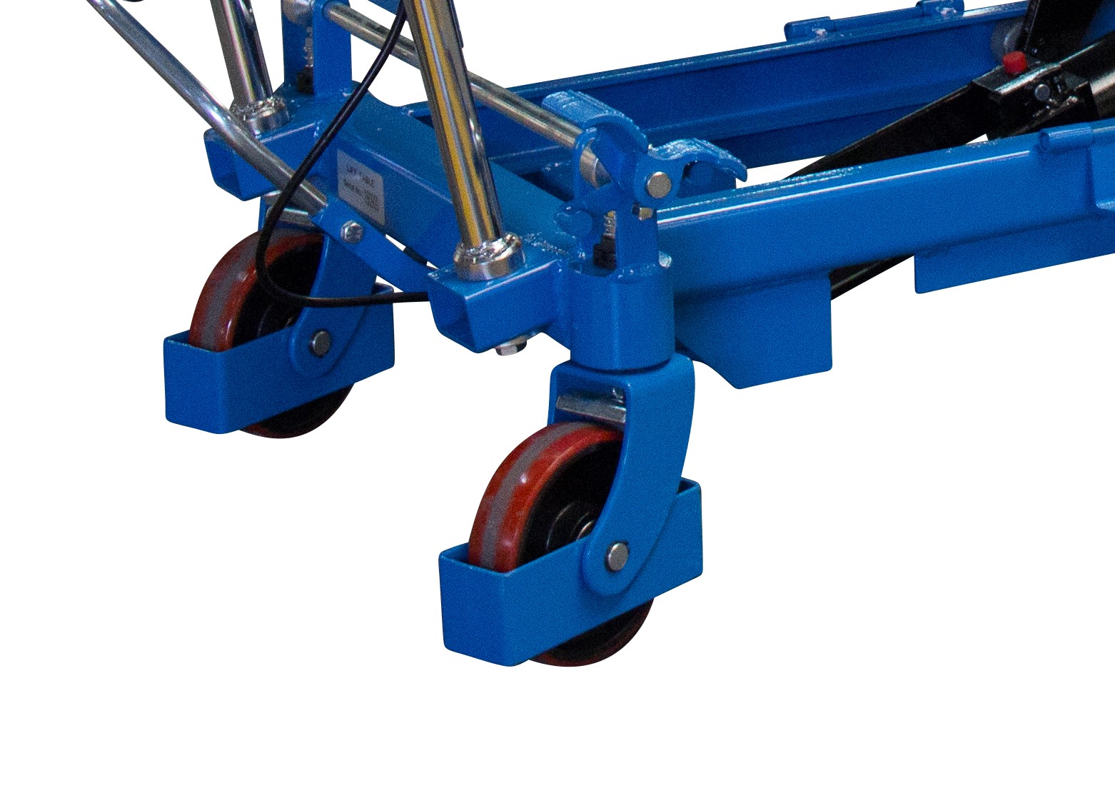 Table élévatrice simple ciseaux - 1000 kg - 700 x 450 mm - dossier repliable - levée hydraulique par pédale