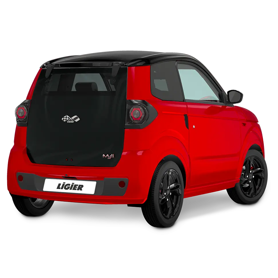 Véhicule électrique Ligier MYLI E.PIC - L7e - EV 12 kWh - Rouge Toledo Métal