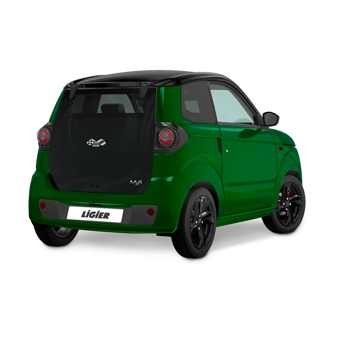 Véhicule électrique Ligier MYLI E.PIC - L7e - EV 12 kWh - Vert Velvet Métal