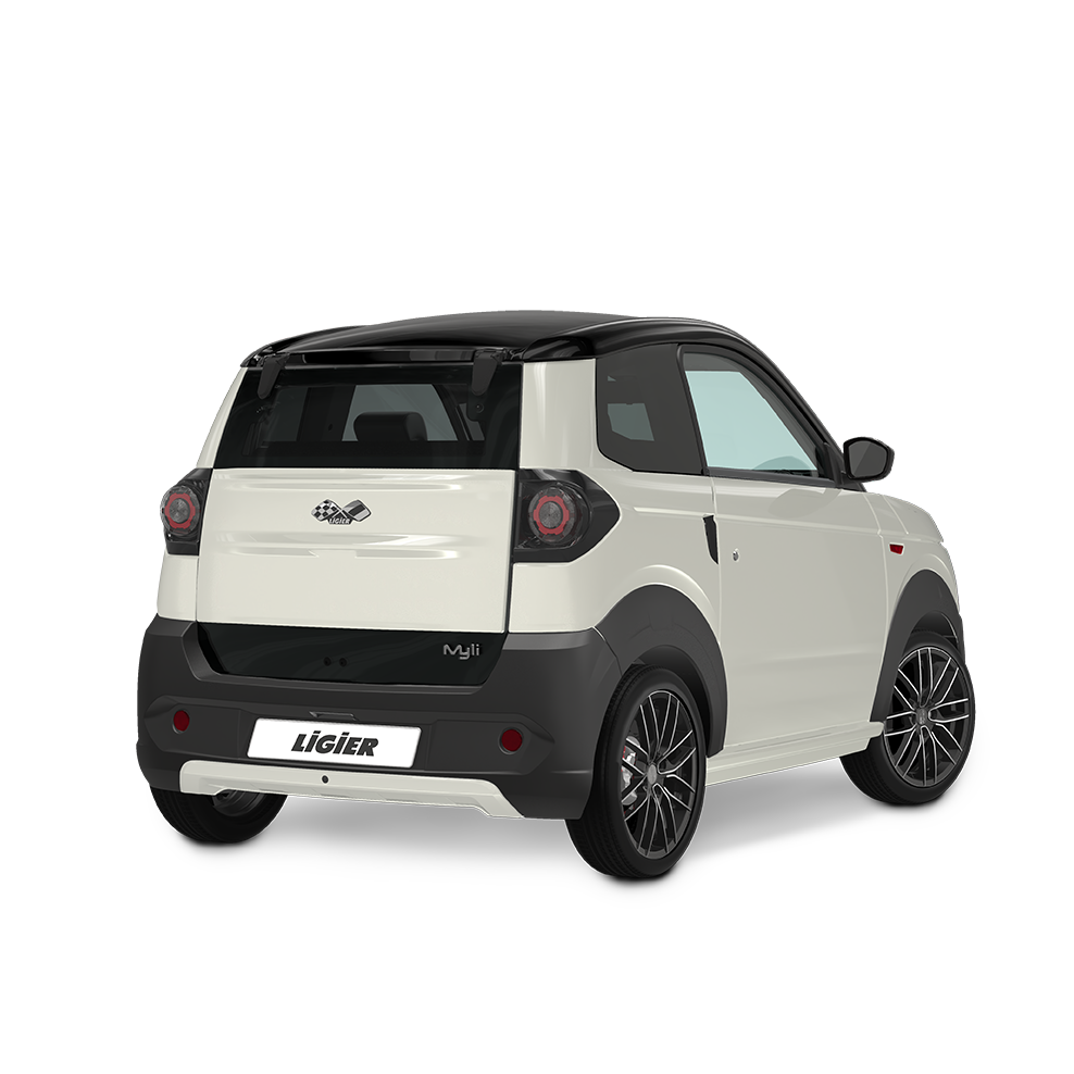 Véhicule électrique Ligier MYLI E.REBEL - L7e - EV 12 kWh - Blanc Nacré Métal