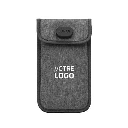 Pochette pour smatphone verrouillable et anti-ondes 7'' NAOTIC - gris