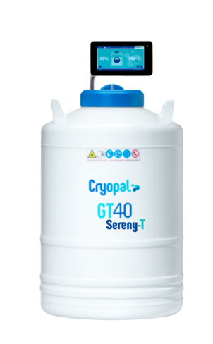 Cryoconservateur liquide GT 40 + SERENY-T BOX + 10 canisters 2 Etages Inox