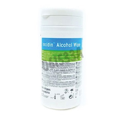 Lingette désinfectantes Incidin Alcool Wipe boite réfermable et rechargeable x 90
