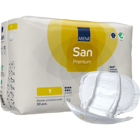 Protection anatomique Abena San 7 premium 36 x 63 cm - 1 palette de 1440 unités