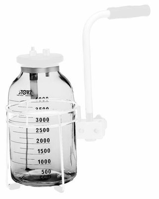 Bouteille d'aspiration stérilisable, large volume en verre, 5L gradué