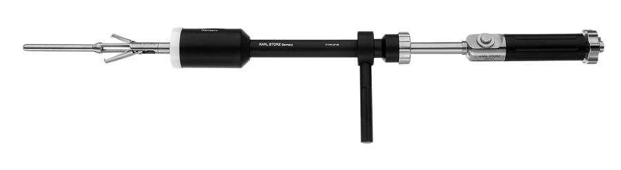 Manipulateur utérin d après MANGESHIKAR Poignée, tige + 3 cloches avec 5 inserts