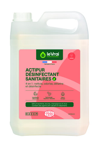 Détartrant désinfectant sanitaires Acti Pur PAE - Enzypin - carton de 4 x 5 l