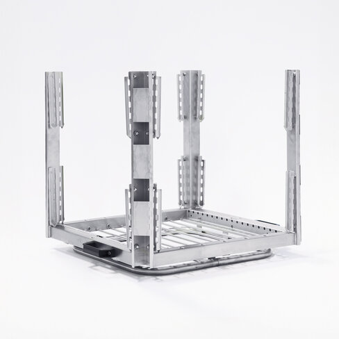 Cage à glissières complète - pour lave-batterie à granules Metos WD-100 GR
