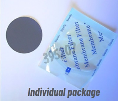 Membrane NC blanche quadrillage noir 0,45 µm 47 mm stérile emballage individuel x 100 x 100