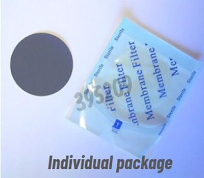 Membrane MCE blanche quadrillage noir 0,22 µm 47 mm stérile emballage individuel x 100 x 100