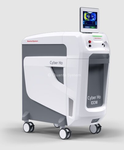 Laser Holmium CyberHo 100 comprenant générateur - pédale - 2 denudeurs de fibre - 2 Pare-débris