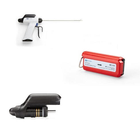 Pack moyen SONOCISION GEN2 - contient 48 dissecteurs CURVED JAW l. 26 cm + 2 générateurs SONICISION + 2 batteries + 2