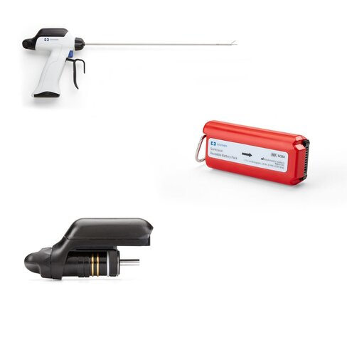 Pack moyen SONOCISION 7 - contient 48 dissecteurs CURVED JAW l. 39 cm + 2 générateurs SONICISION + 2 batteries + 3