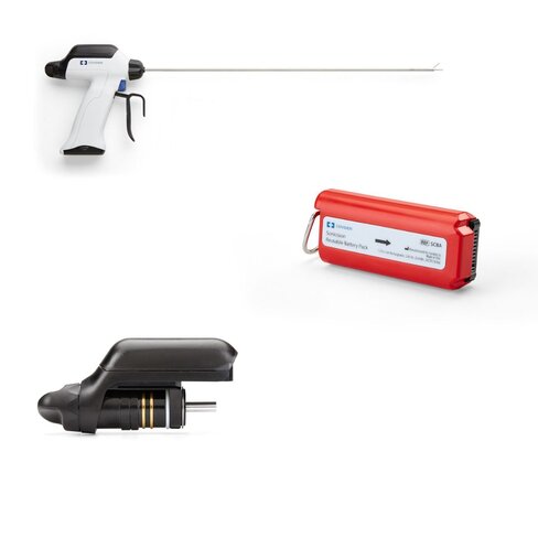 Pack large SONOCISION 7 - contient 72 dissecteurs CURVED JAW l. 48 cm + 4 générateurs SONICISION + 4 batteries + 1