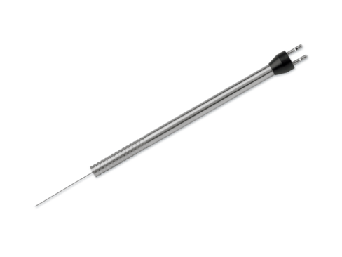 Crayon d'endo-diathermie - droite - extrémité pointue - 27 gauge / Ø 0,4 mm