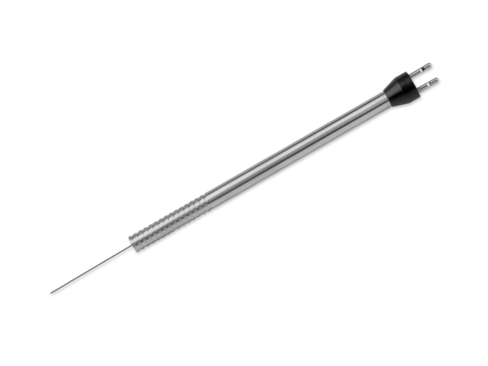 Crayon d'endo-diathermie - droite - extrémité pointue - 23 gauge / Ø 0,6 mm