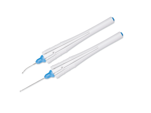 Micro pince SCHARIOTH 25 gauge - lot de 5 - à usage unique - livrée stérile - code couleur : bleu