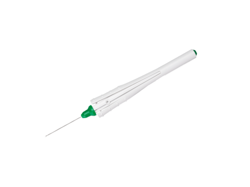 Micro pince ECKARDT 23 gauge - lot de 5 - à usage unique - livrée stérile - code couleur : vert