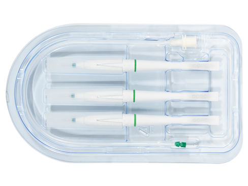 Trocart EVA AVETA 23 gauge - lot de 6 - à usage unique - livré stérile - code couleur : vert