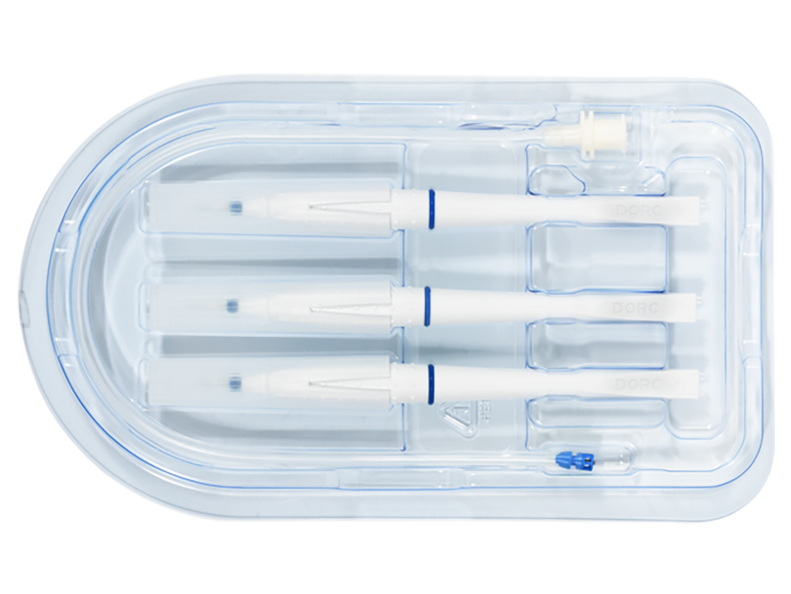 Trocart EVA AVETA 25 gauge - lot de 6 - à usage unique - livré stérile - code couleur : bleu