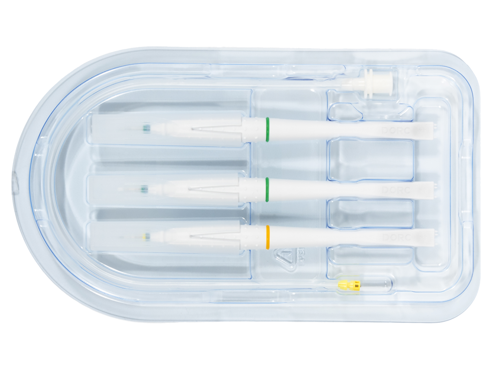 Trocart hybride EVA AVETA 23 / 27 gauge - lot de 6 - à usage unique - livré stérile - code couleur : vert