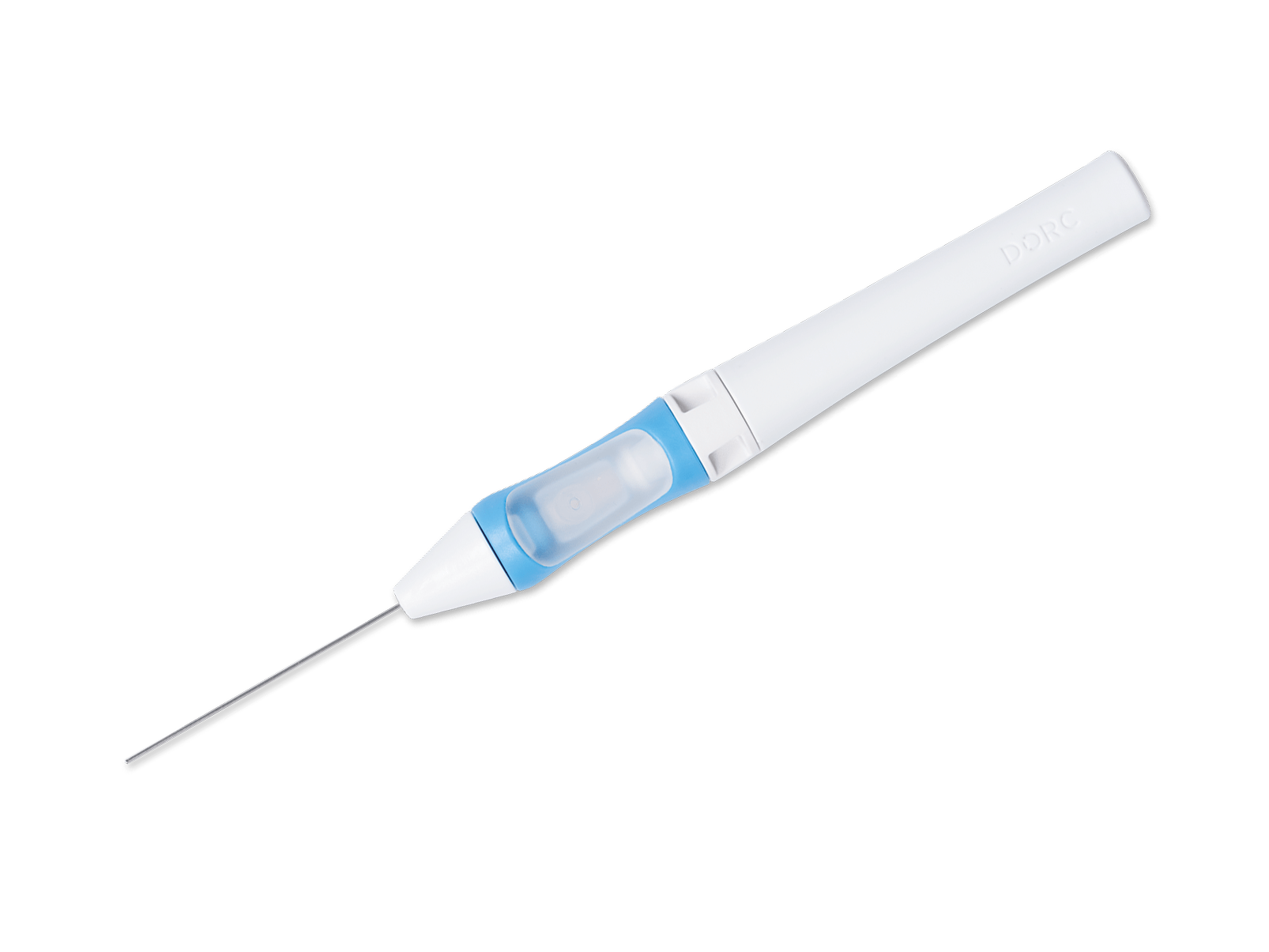 Backflush avec embout brosse 25G - lot de 5 - à usage unique - livré stérile - code couleur : bleu