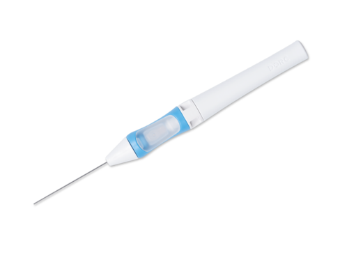 Backflush avec embout brosse 25G - lot de 5 - à usage unique - livré stérile - code couleur : bleu