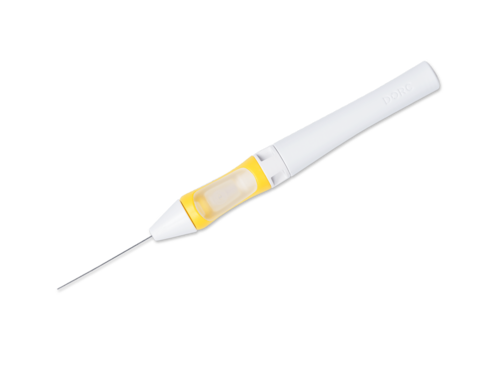 Backflush à pointe souple 27G - lot de 5 - à usage unique - livré stérile - code couleur : jaune